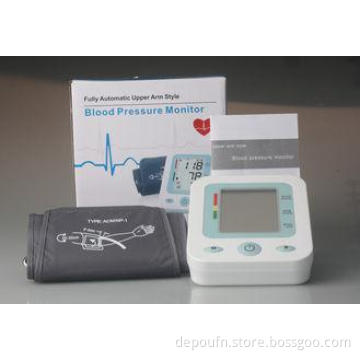 White Auto Digital Blood Pressure Monitors BP Irregular Hea
